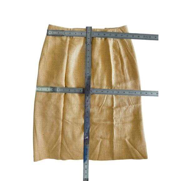 Vintage Celine Paris Blazer Skirt Suit Outfit Set Peach Size 6 EUR 36 Logo Prep - Picture 14 of 14